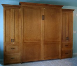 Queen Murphy Bed + 2 side cabinets